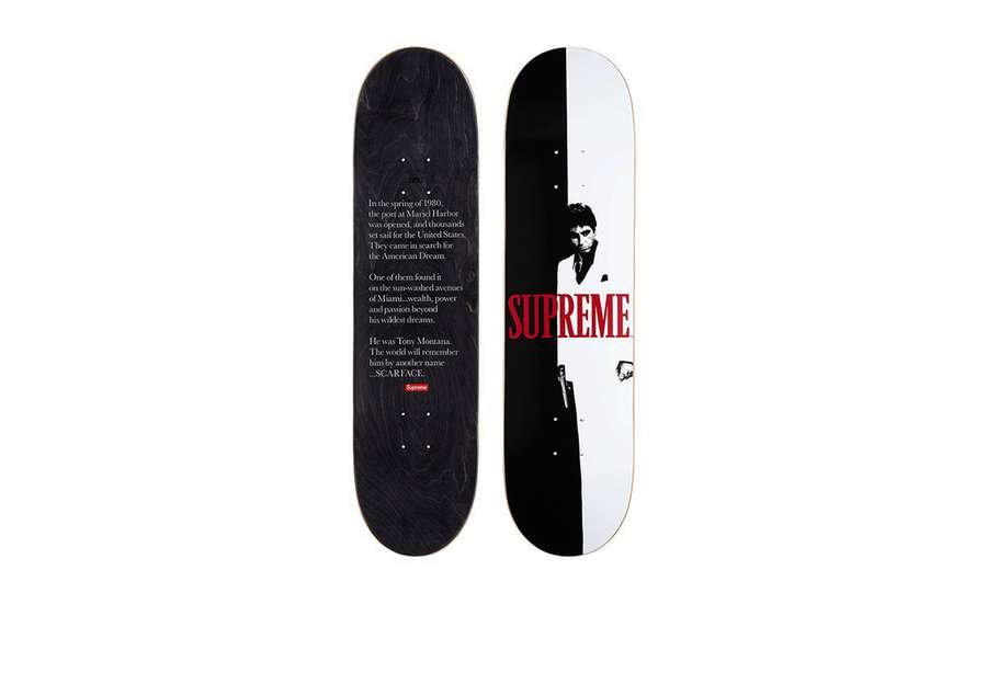 Supreme Scarface Split Skateboard Deck (FW17)