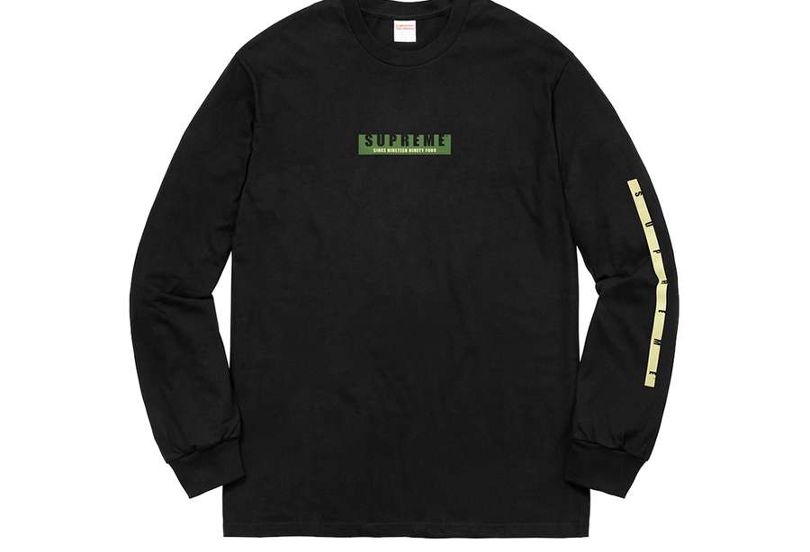 Supreme 1994 L/S Longsleeve T-Shirt Tee Black (FW18)