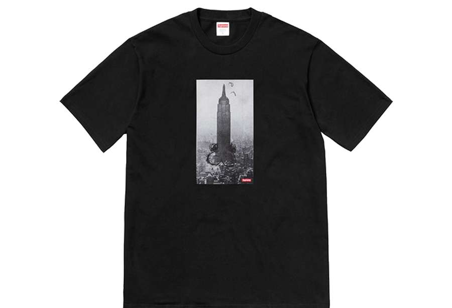 Supreme Mike Kelley The Empire State Building T-Shirt Tee Black (FW18)