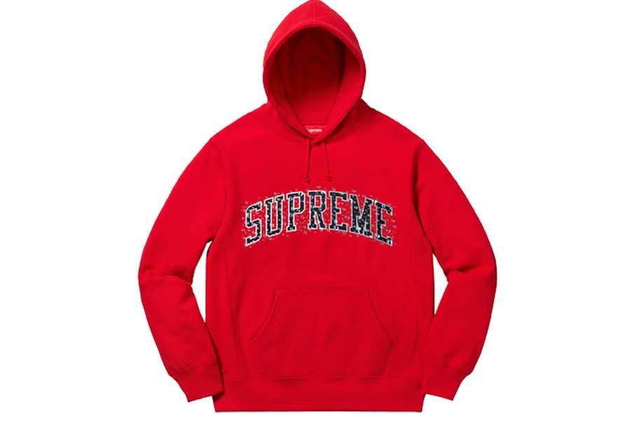 Supreme Water Arc Hooded Sweatshirt Red (FW18)