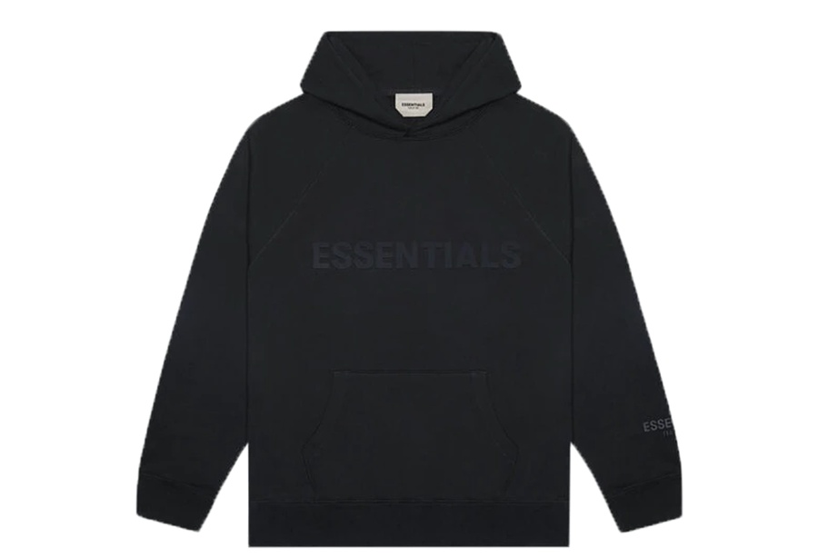 Fear Of God ESSENTIALS 3D Silicon Applique Pullover Hoodie Dark Slate/Stretch Limo/Black (SS20)