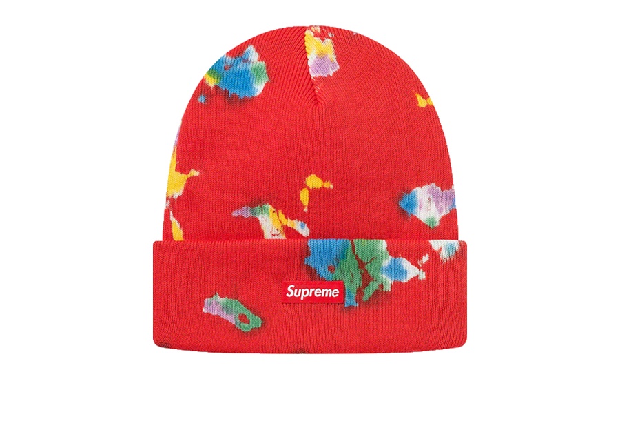 Supreme Splatter Dyed Beanie Red (SS20) 