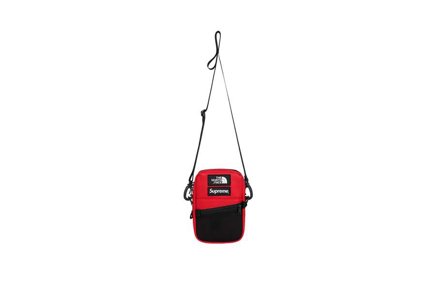 Supreme x The North Face Leather Shoulder Bag Red (FW18)