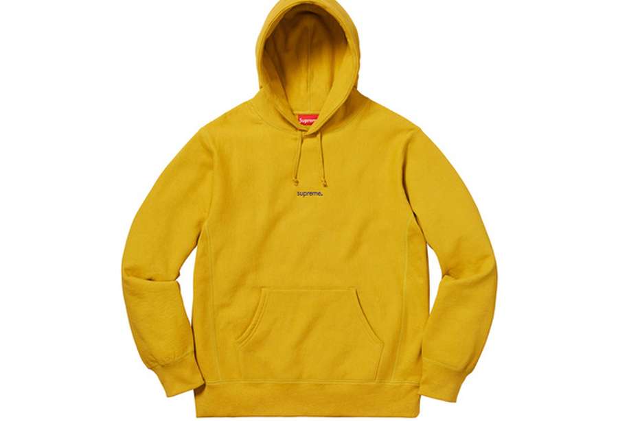 Supreme Trademark Hooded Sweatshirt Mustard (FW18)