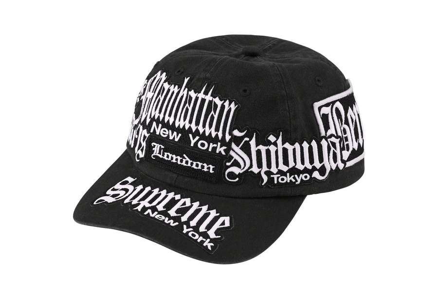 Supreme City Patches 6-Panel Black (SS23)