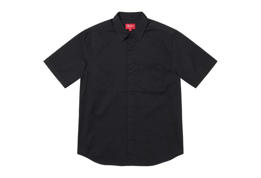 Supreme Croc Patch S/S Work Shirt Black (SS23)