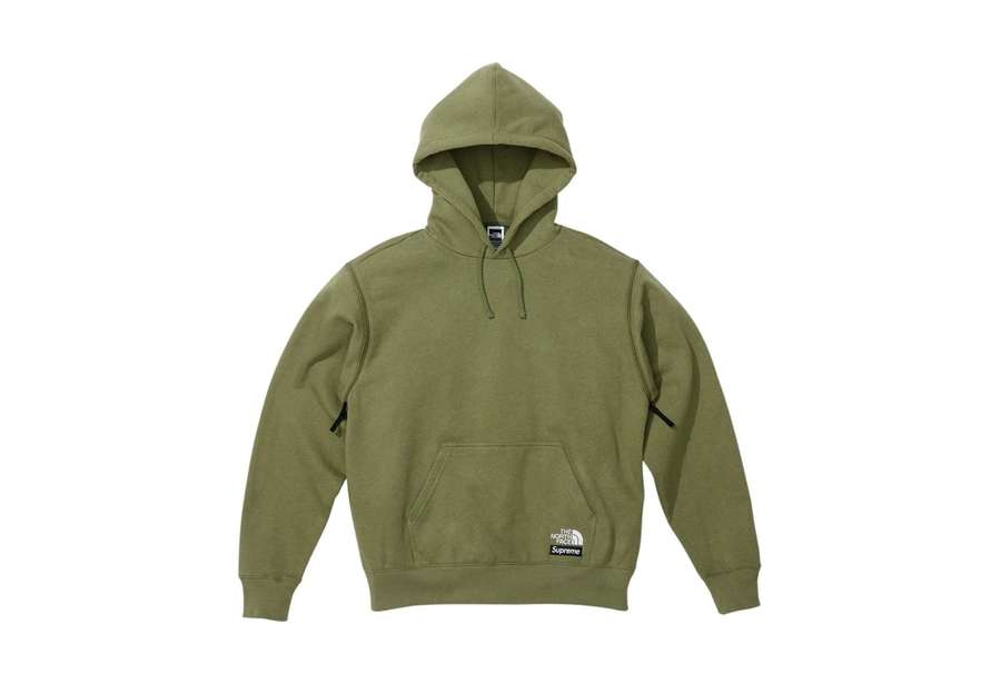 Supreme x The North Face Convertible Hooded Sweatshirt Olive (SS23)