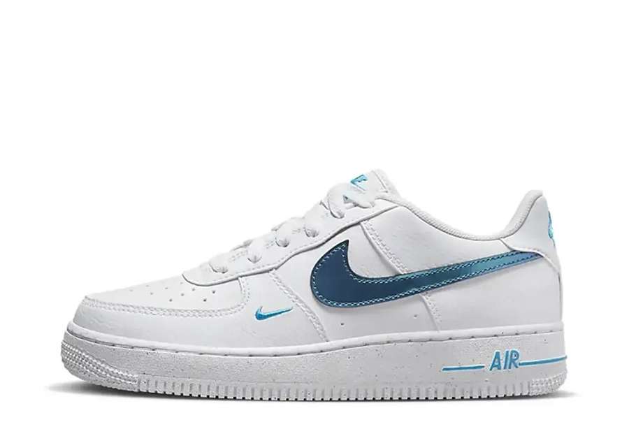 Nike Air Force 1 Low GS White Iridescent Blue (2023)