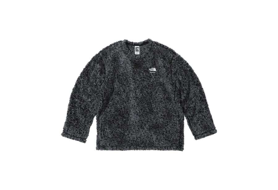 Supreme x The North Face High Pile Fleece L/S Top Black (SS23)