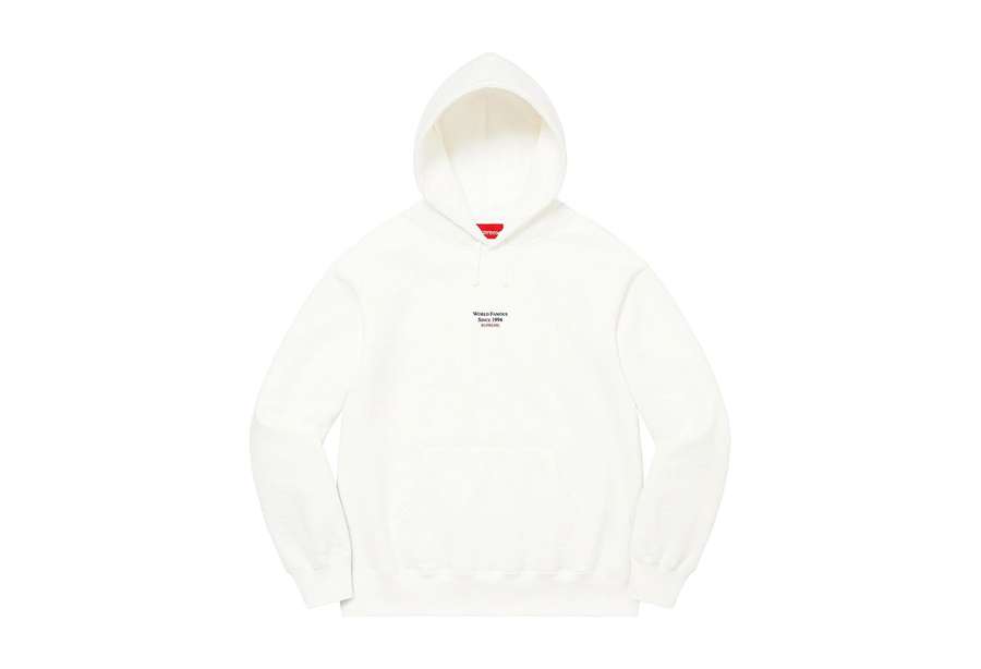 Supreme World Famous Micro Hooded Sweatshirt White (SS23)