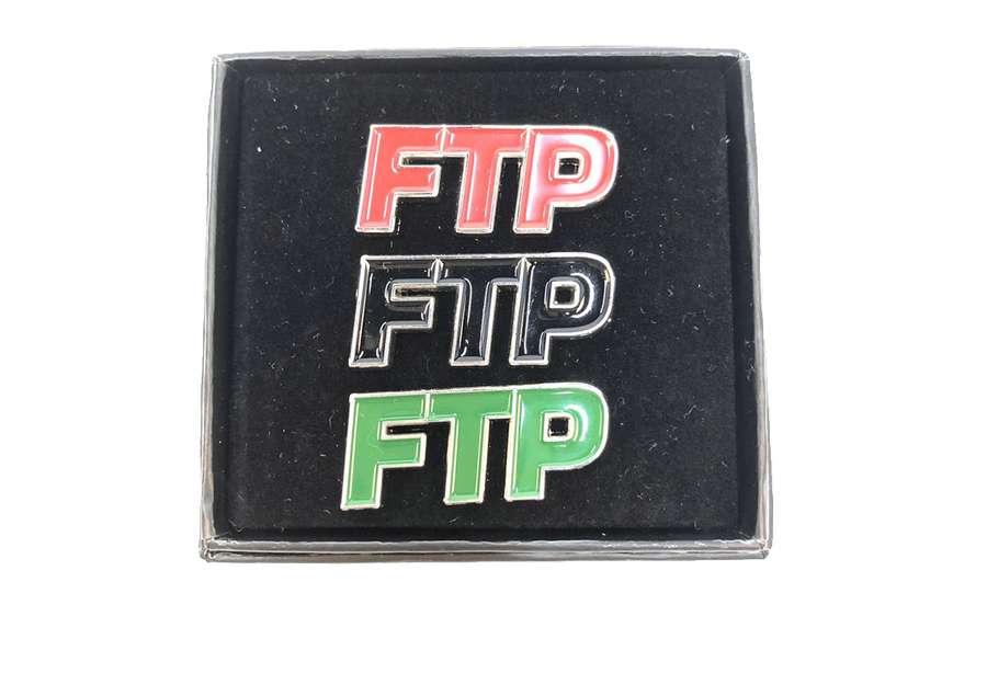 Fuck The Population FTP Logo Pin Set 