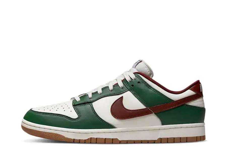 Nike Dunk Low White Green Team Red (2022)
