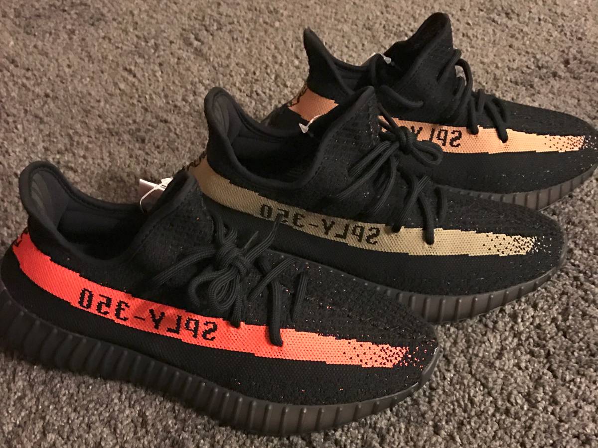 Adidas Yeezy Boost 350 v2 BY 9612 US 9 black / red