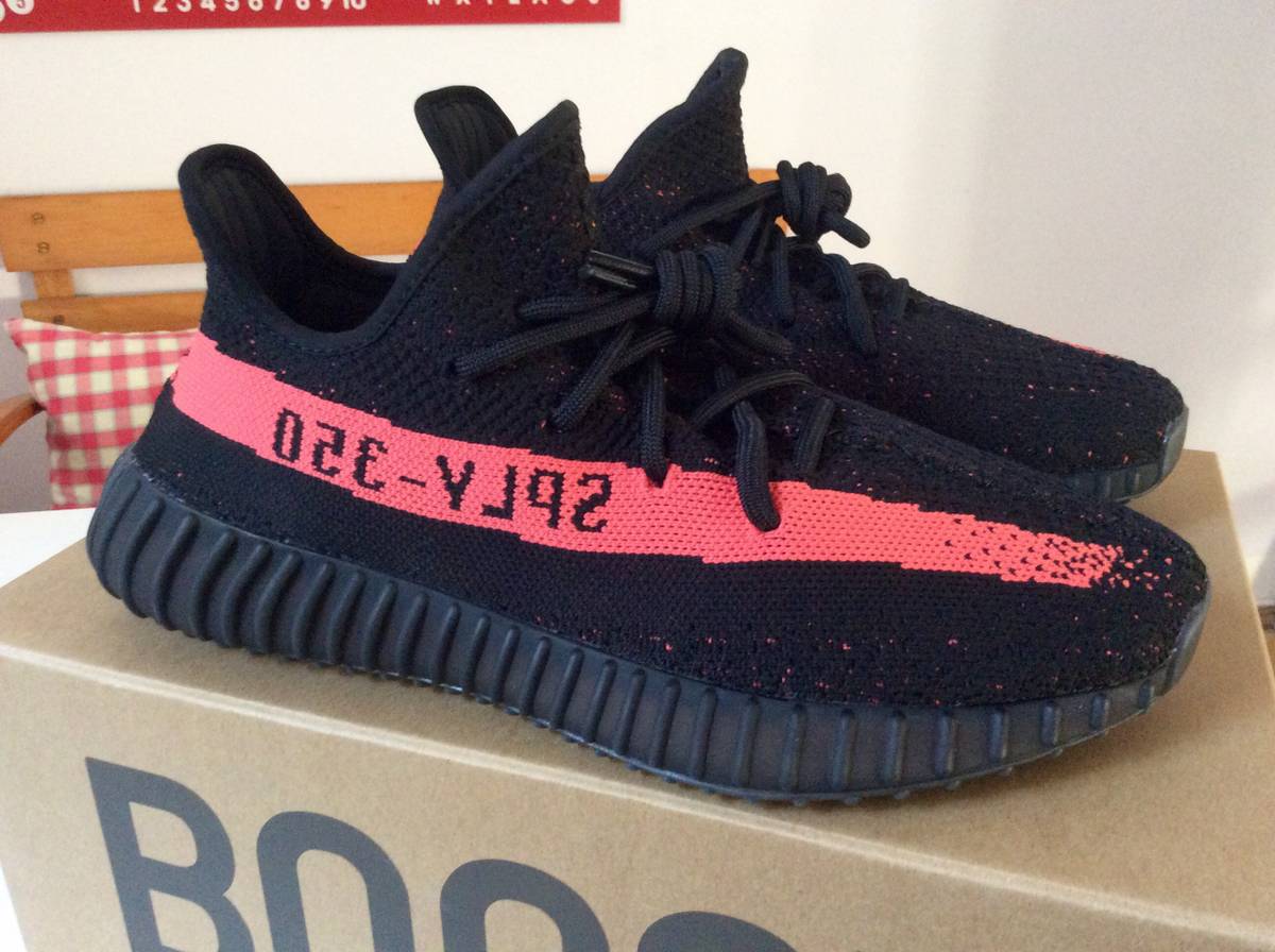 Wholesale 6th Real Boost Yeezy Boost 350 V2 RED SPLY 350 Black 