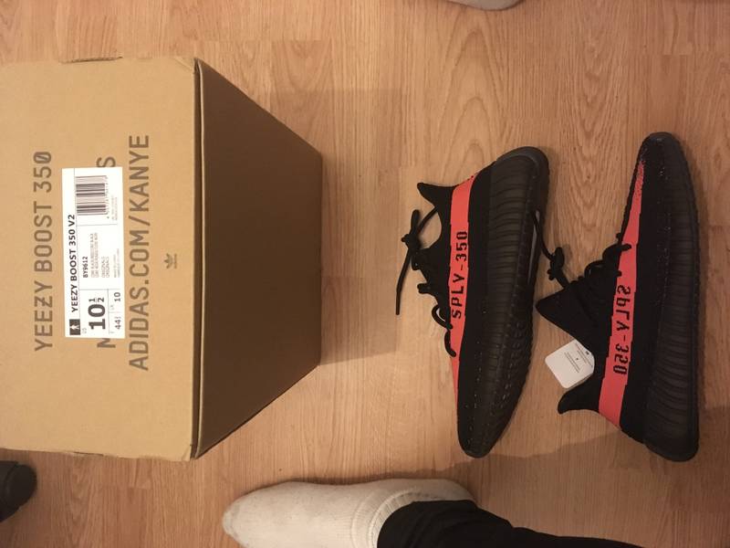 Yeezy Boost 350 v2 Black Red BY 9612