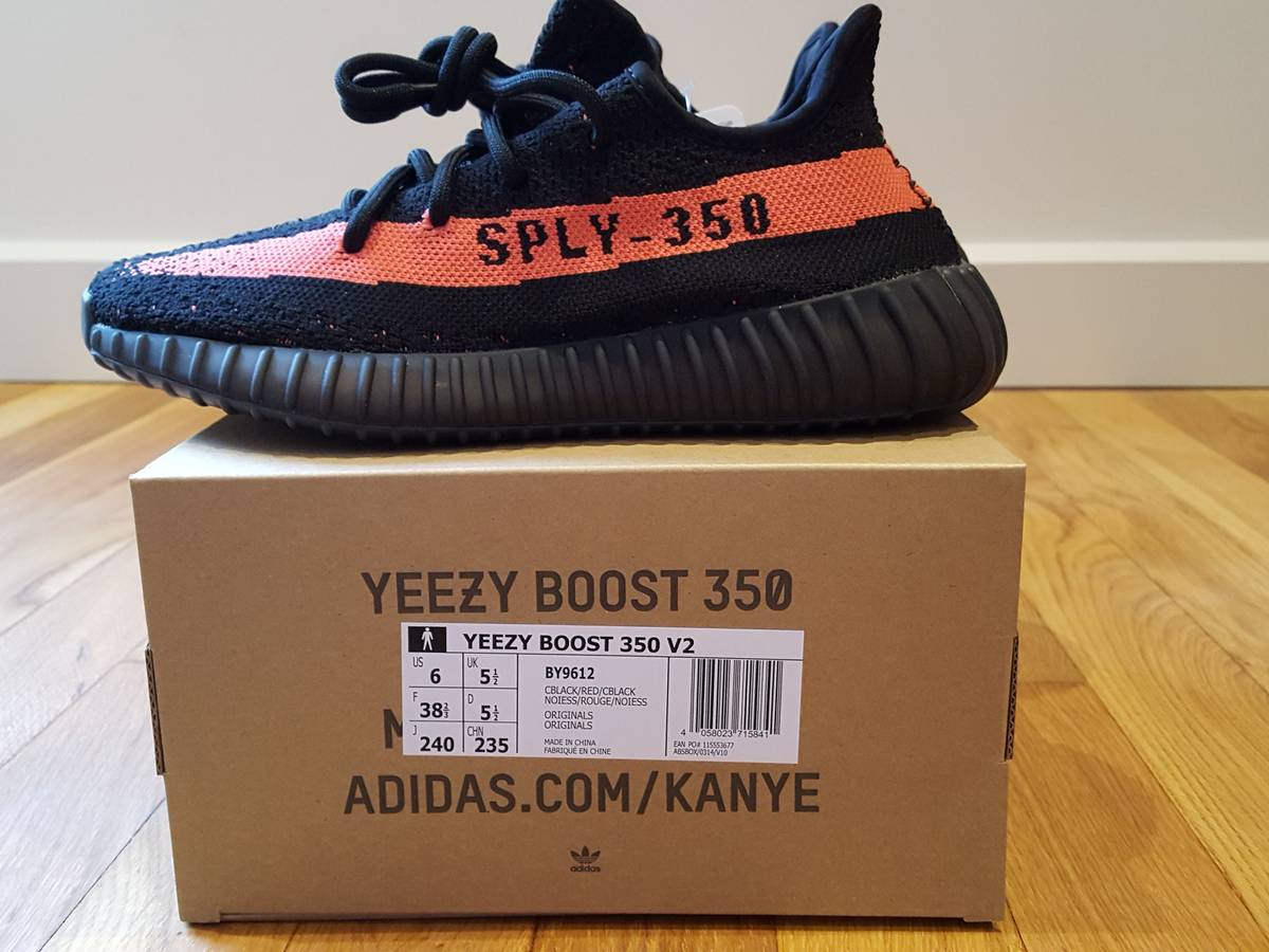 Womens Yeezy boost 350 v2 red white Names