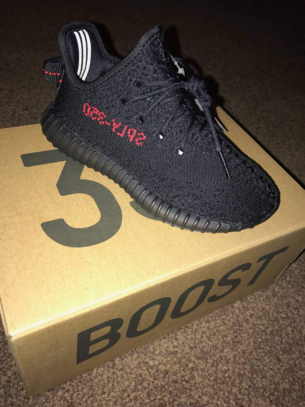 95% Off Yeezy boost 350 V2 black red infant real vs fake canada August