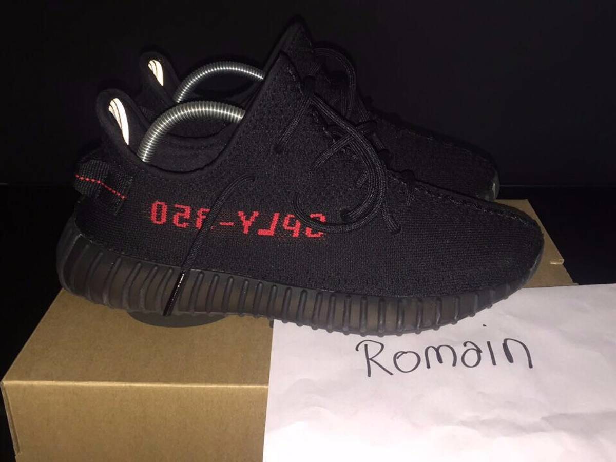 Early Look Yeezy Boost 350 V2 Black & Red Bred