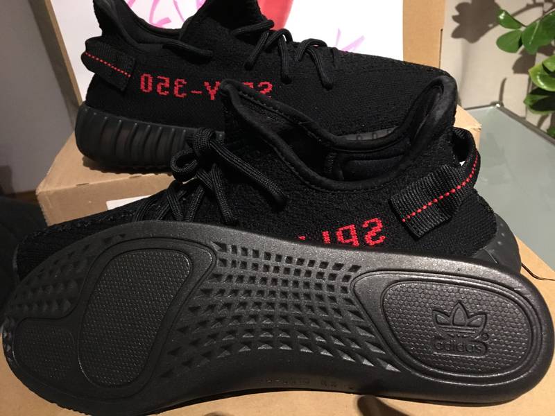 ADIDAS YEEZY BOOST 350 v2 BLACK RED (BRED) (THOUGHTS