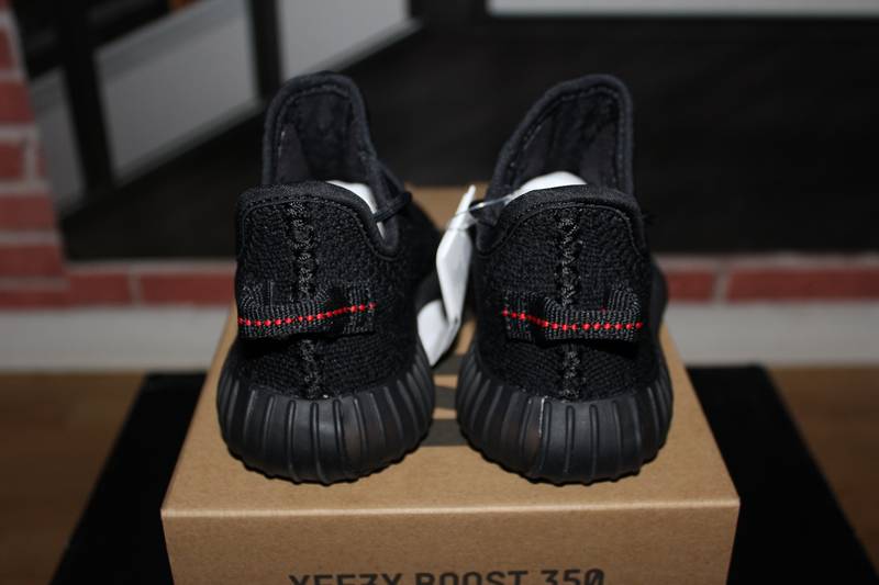Cheap Yeezy 350 Boost V2 Bred SPLY 350 Black Red Unboxing