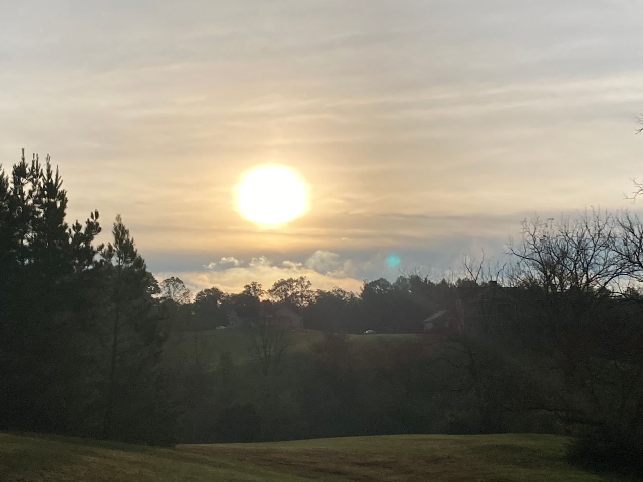 Photo of sunrise over the mountains