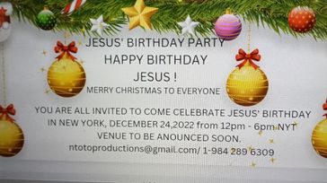 JESUS' BIRTHDAY PARTY/ HAPPY BIRTHDAY JESUS