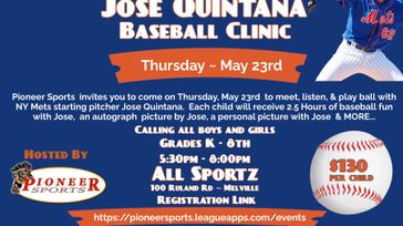 Jose Quintana Baseball Clinic