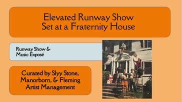 Elevated Runway Show Set at a Fraternity House