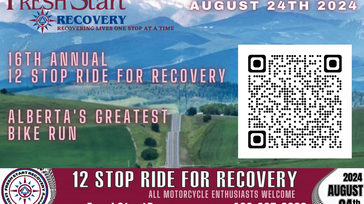 12 Stop Ride for Recovery