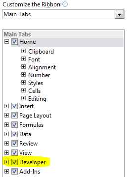 VBA in Excel