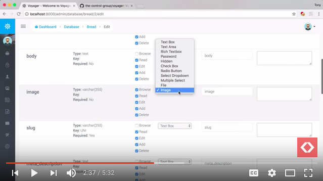 Voyager Laravel intro video