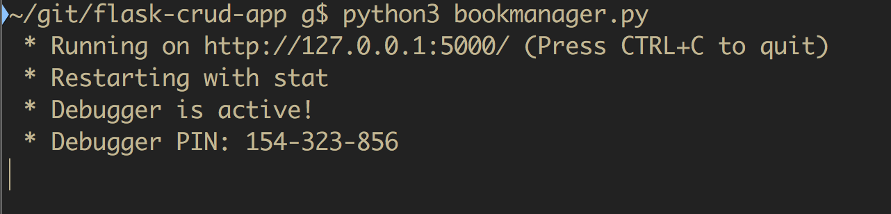 Running our flask app in our console