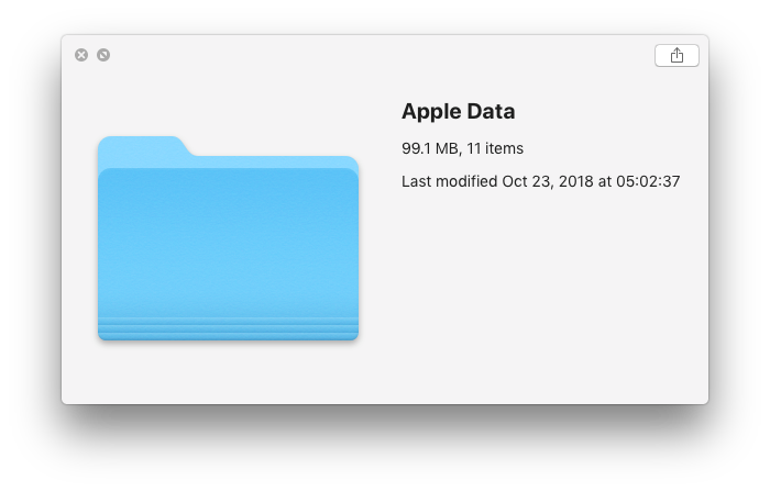 Apple Data File Size