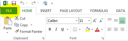 VBA in Excel