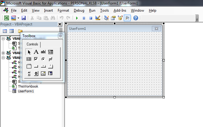 VBA in Excel