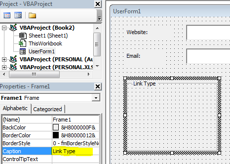 VBA in Excel