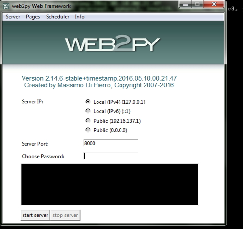 python web2py