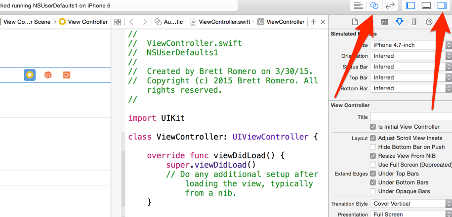 Click on Main.storyboard 