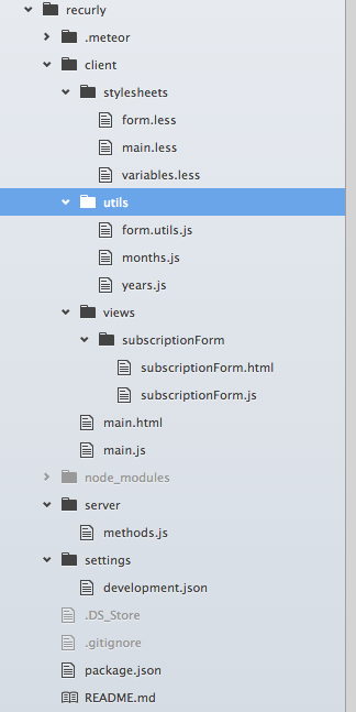 App Folder Structure