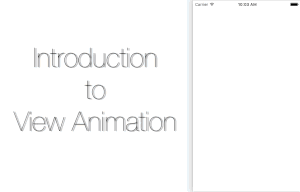 Swift Beginner's Guide to View Animations