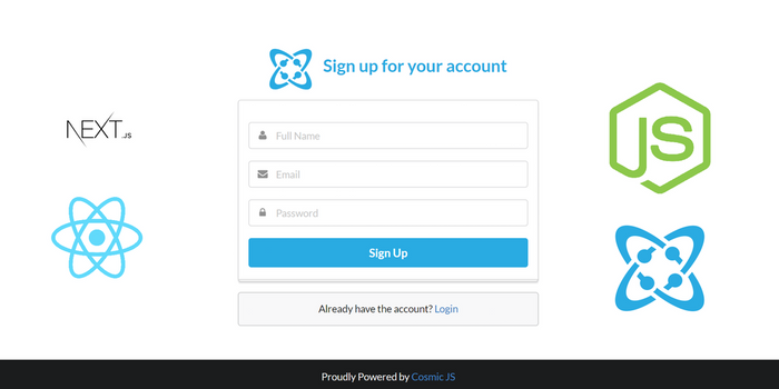 QuickStart a React Auth App Using a Headless CMS API
