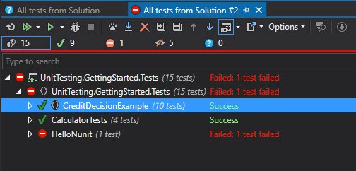Unit Test Results