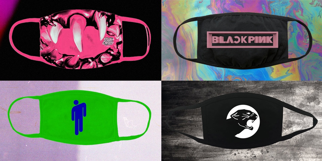 Rock face masks from Billie Eilish, Blackpink, Taking Back Sunday, Ben&Ben, and more in the fight against COVID-19