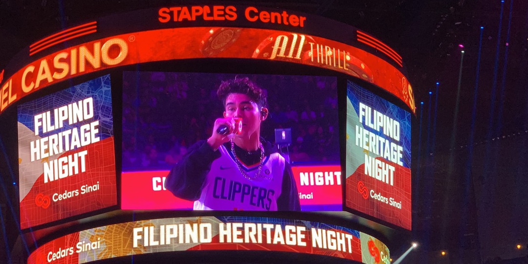 Iñigo Pascual premieres 'Catching Feelings' music video at NBA game