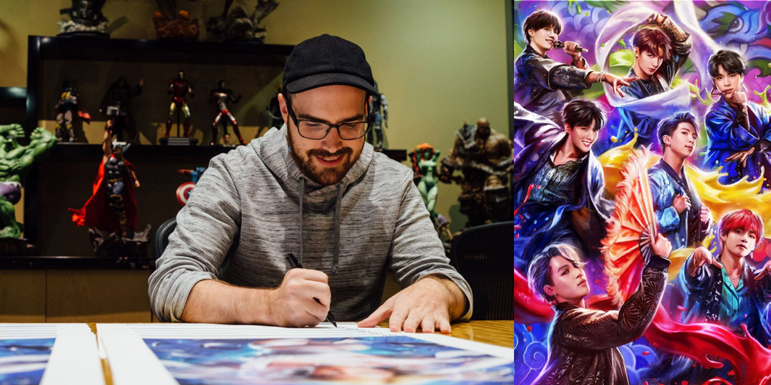 Meet Ian MacDonald, the visual artist behind BTS' IDOL Fine Art Print for Sideshow Collectibles