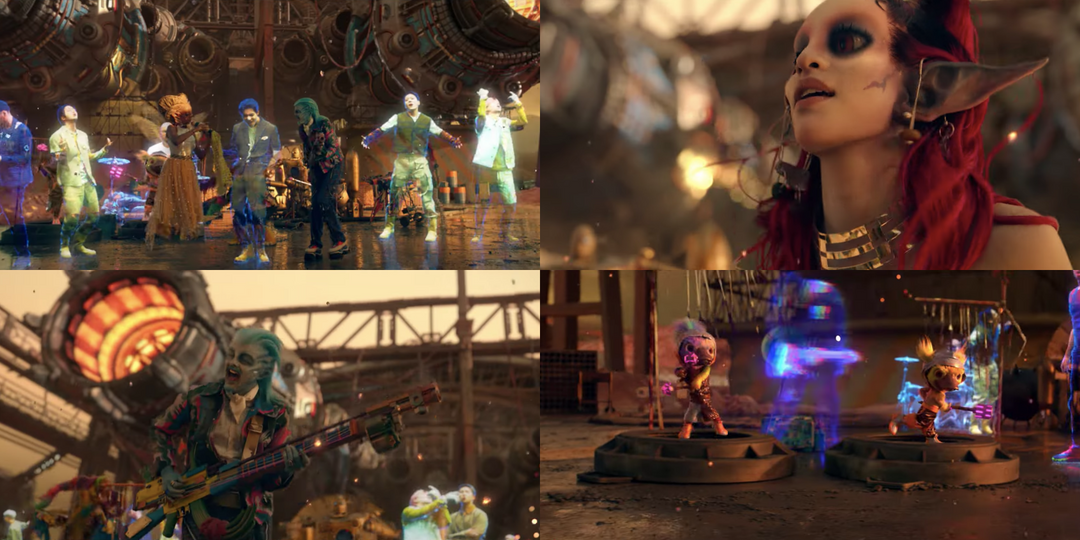Get to know Supernova7, the out-of-this-world alien band in Coldplay and BTS' 'My Universe'