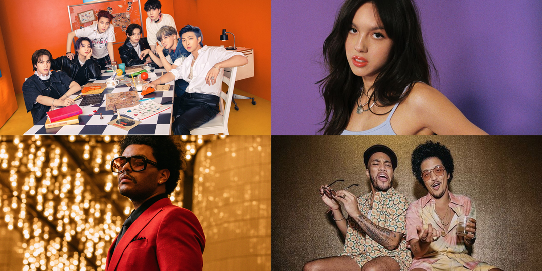 BTS, Olivia Rodrigo, The Weeknd, Silk Sonic, and more have 2021's Top Selling Songs so far