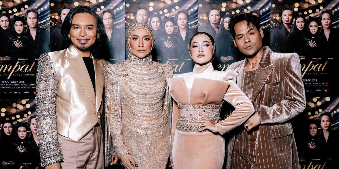Malaysian powerhouses EMPAT (Anuar Zain, Ziana Zain, Ernie Zakri & Syamel) debut in Singapore this September
