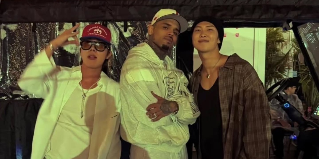 BTS' RM & j-hope face backlash over Chris Brown concert posts, backstage photos