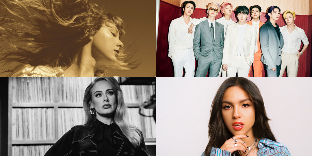 CD sales increase for the first time in 17 years powered by Adele, Taylor Swift, BTS, and Olivia Rodrigo